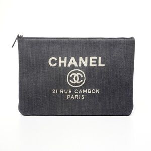 CHANEL Blue Clutch Bag